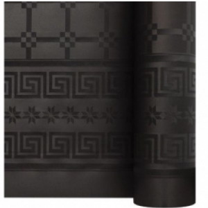 Tischrolle Damast Waterproof 50m - schwarz